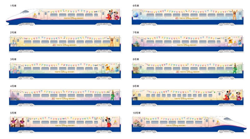 東北新幹線のE2系がディズニー仕様に変身！特別車両「Magical Dream