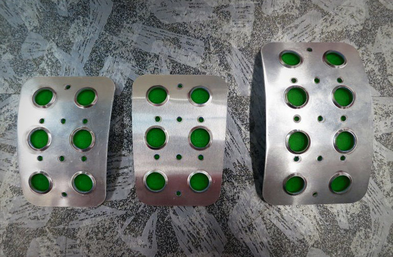 TEZZO ノンスリップアルミペダル 3ペダル for フィアット (500、パンダ