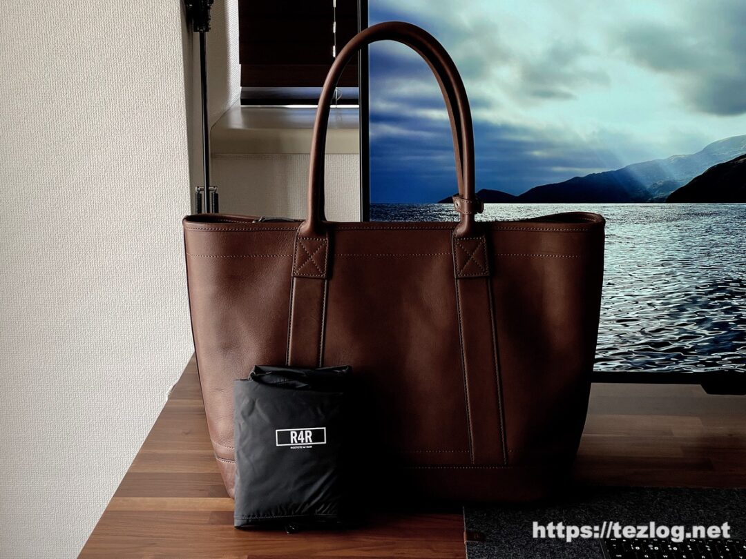 土屋鞄 ビークル ラージストックトート。ヴィンテージワックスレザーが