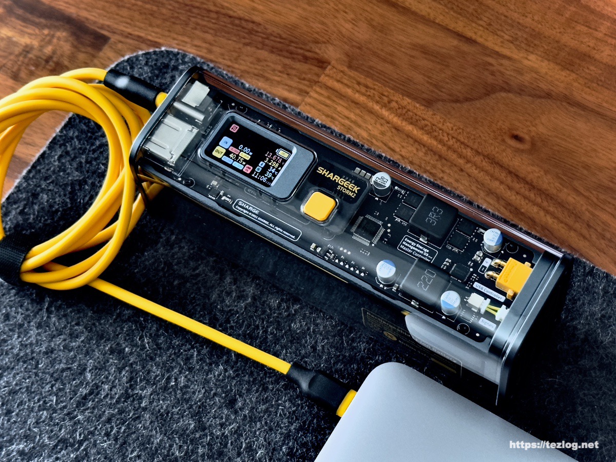 SHARGE STORM2 Power Bank レビュー。スケルトンデザインがかっこいい