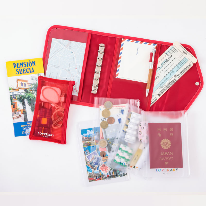 LOVERARY BY FEILER 多機能ケースBOOK STRAWBERRY DOTS special