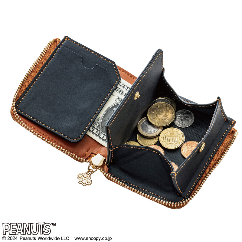 SNOOPY YEAR OF THE SNAKE COMPACT WALLET BOOK BROWN│宝島社の通販