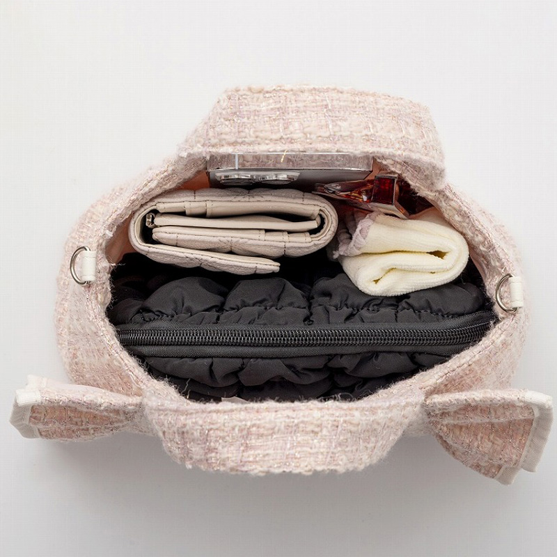 JILL by JILL STUART BOOK ツイードフリルバッグ PINK ver.│宝島社の