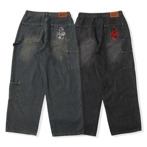 CAP BOY” logo Original Double Knee Denim – That's life online store