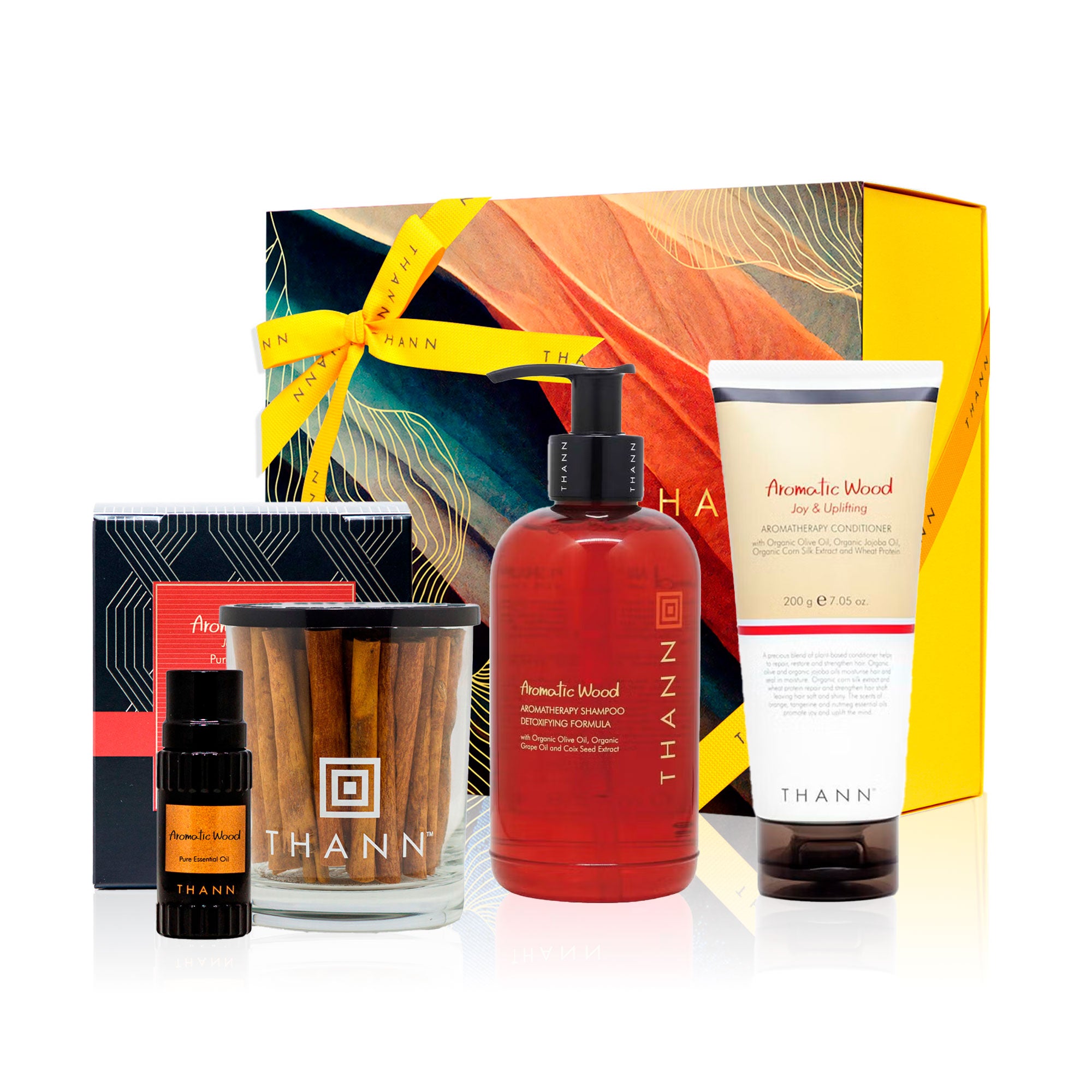 ギフトBOX入り】アロマ＆ヘアケアセット AW《アロマティックウッド
