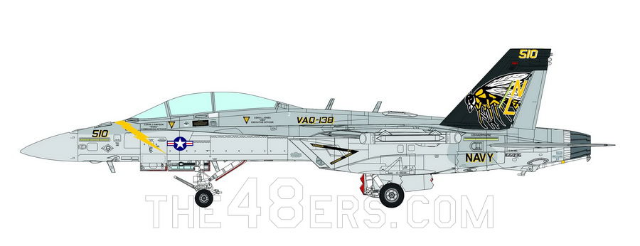 EA-18G Growler electronic attack aircraft ''Yellow Jackets'' Meng