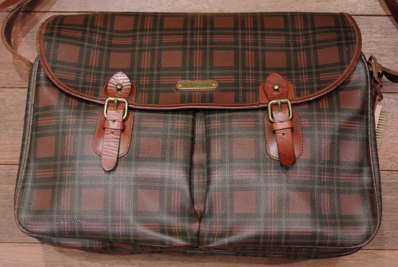 20%OFF!! 】【Used】ポロラルフローレン PVC×レザー タータンチェック