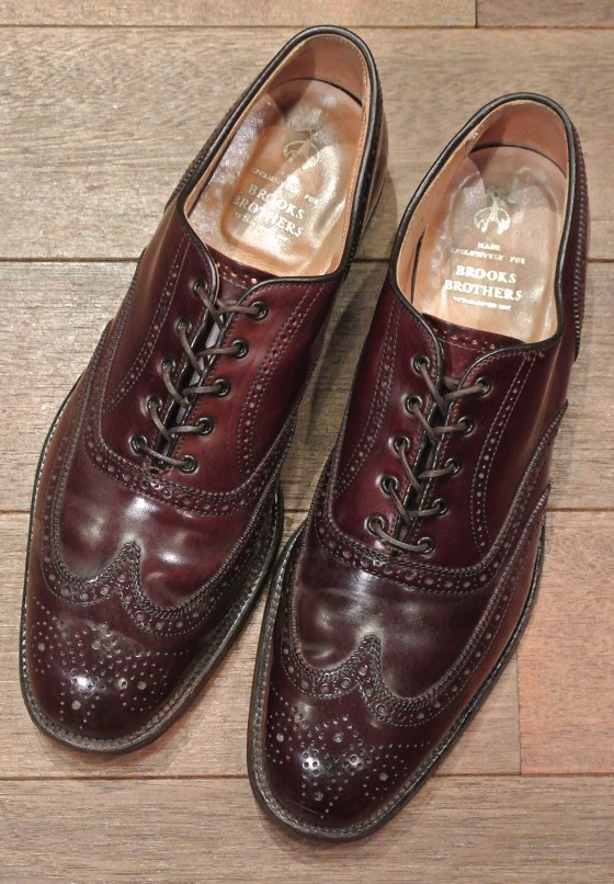 Used】 ブルックスブラザーズ ALDEN オールデン製 シェルコードバン