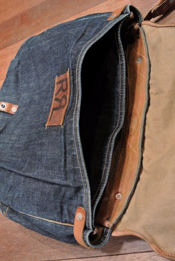 40%OFF!! 】RRL ダブルアールエル デニム+レザー メールショルダー