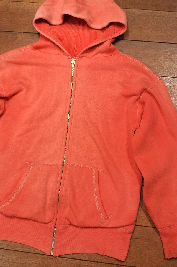 60s VINTAGE】E&W 裏サーマル フルジップ スウェットパーカー(L) 60