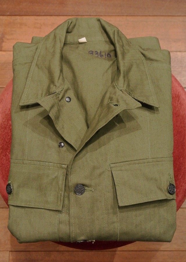 40s デッドストック U.S.ARMY M-43 HBT ジャケット (34R) ビンテージ - 7th