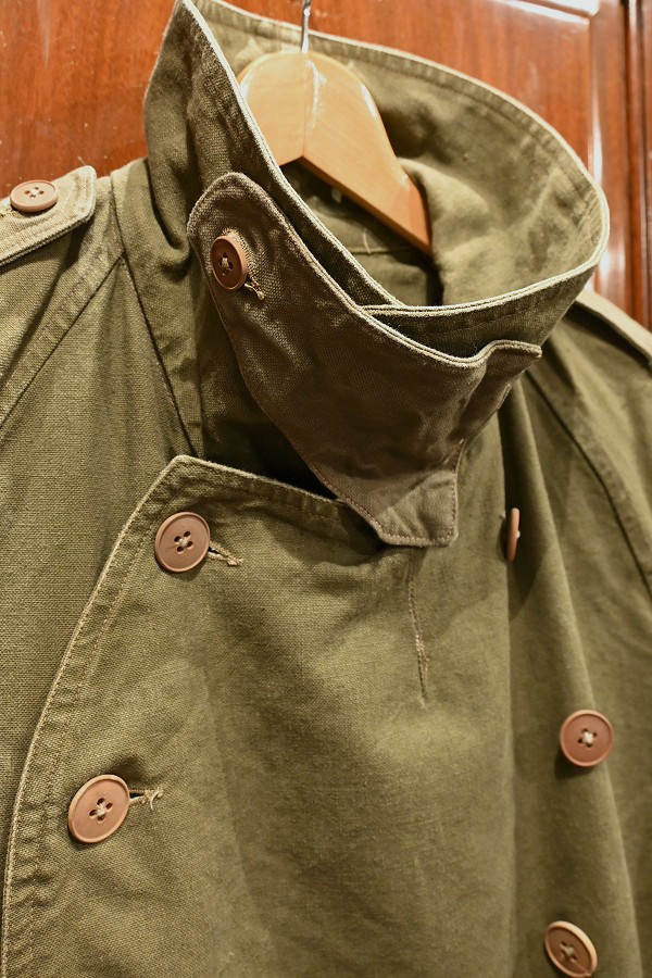 40s (VTG/USED) フランス軍 M-38 モーターサイクルコート ウッドボタン