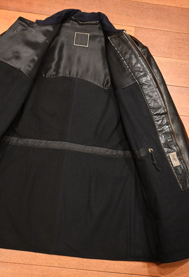 40-50s VTG/USED SWEDISH MILITALY スウェーデン軍ゴートスキン レザー