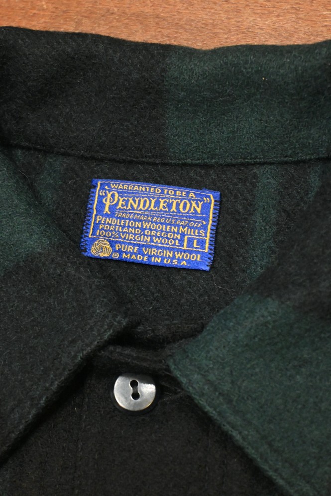 70s Pendleton ペンドルトン ウールジャケット(Green×Black/L)美中古