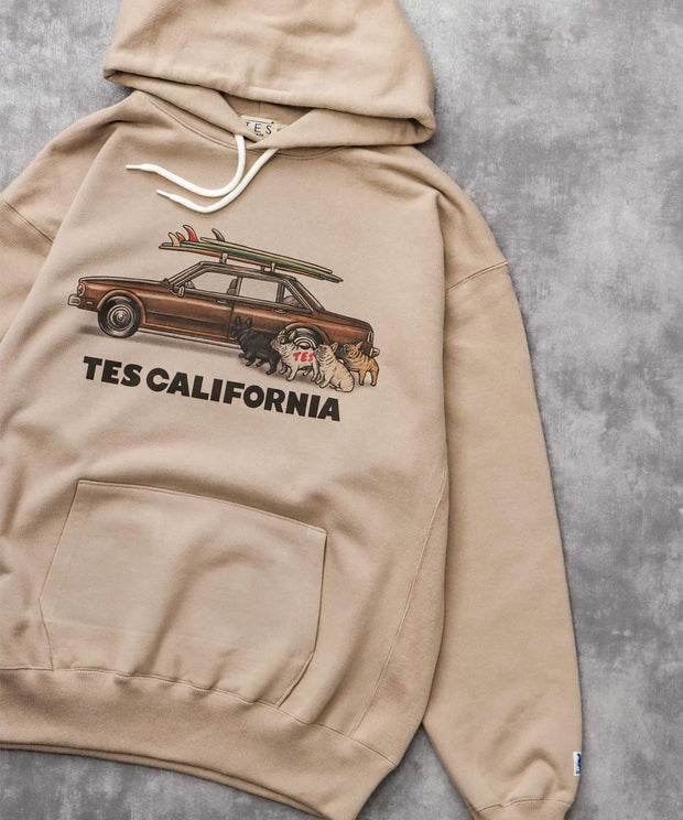 TES 4 BUHI CHASING THE WAVES SWEAT PARKA / スウェットパーカー