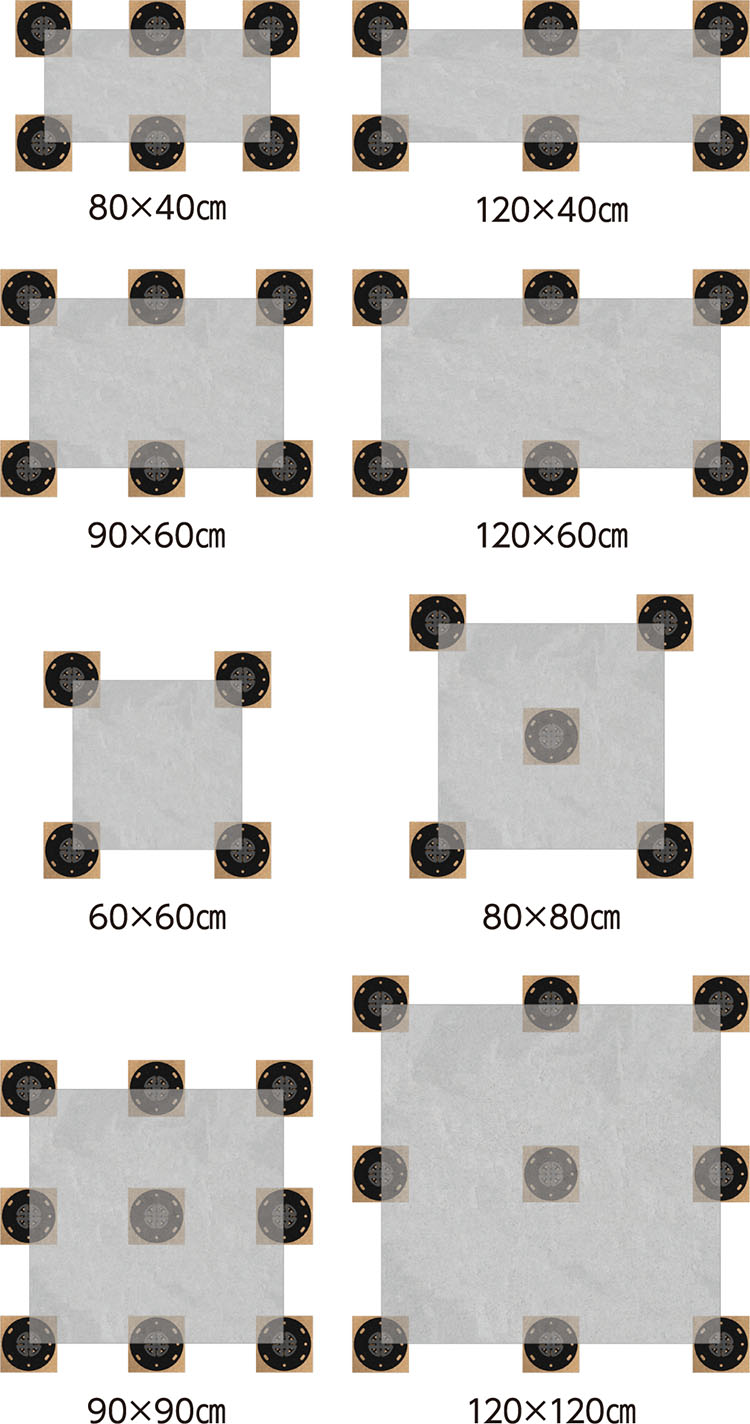 アルミレールデッキシステム | デザインタイル、タイルクリップなら