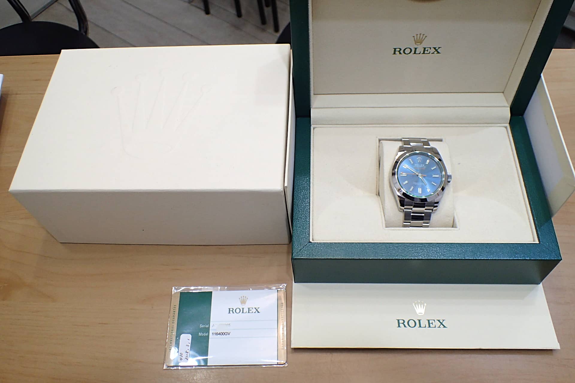 中古品A【ROLEX】ロレックス ミルガウス Ref.116400GV Zブルー 廃版
