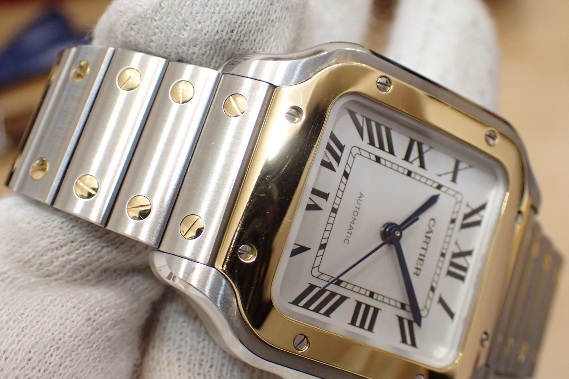 中古品A【Cartier】カルティエ サントス ドゥ カルティエ MM Ref