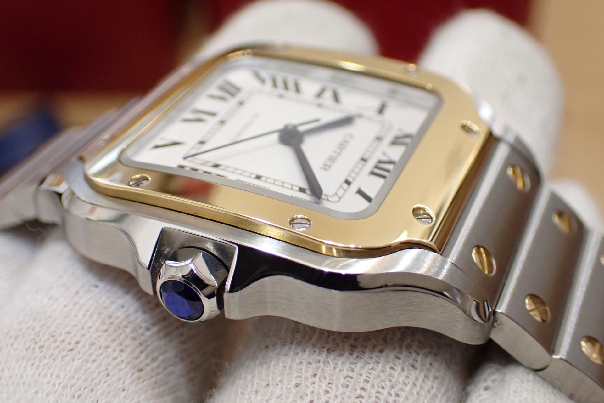 中古品A【Cartier】カルティエ サントス ドゥ カルティエ MM Ref