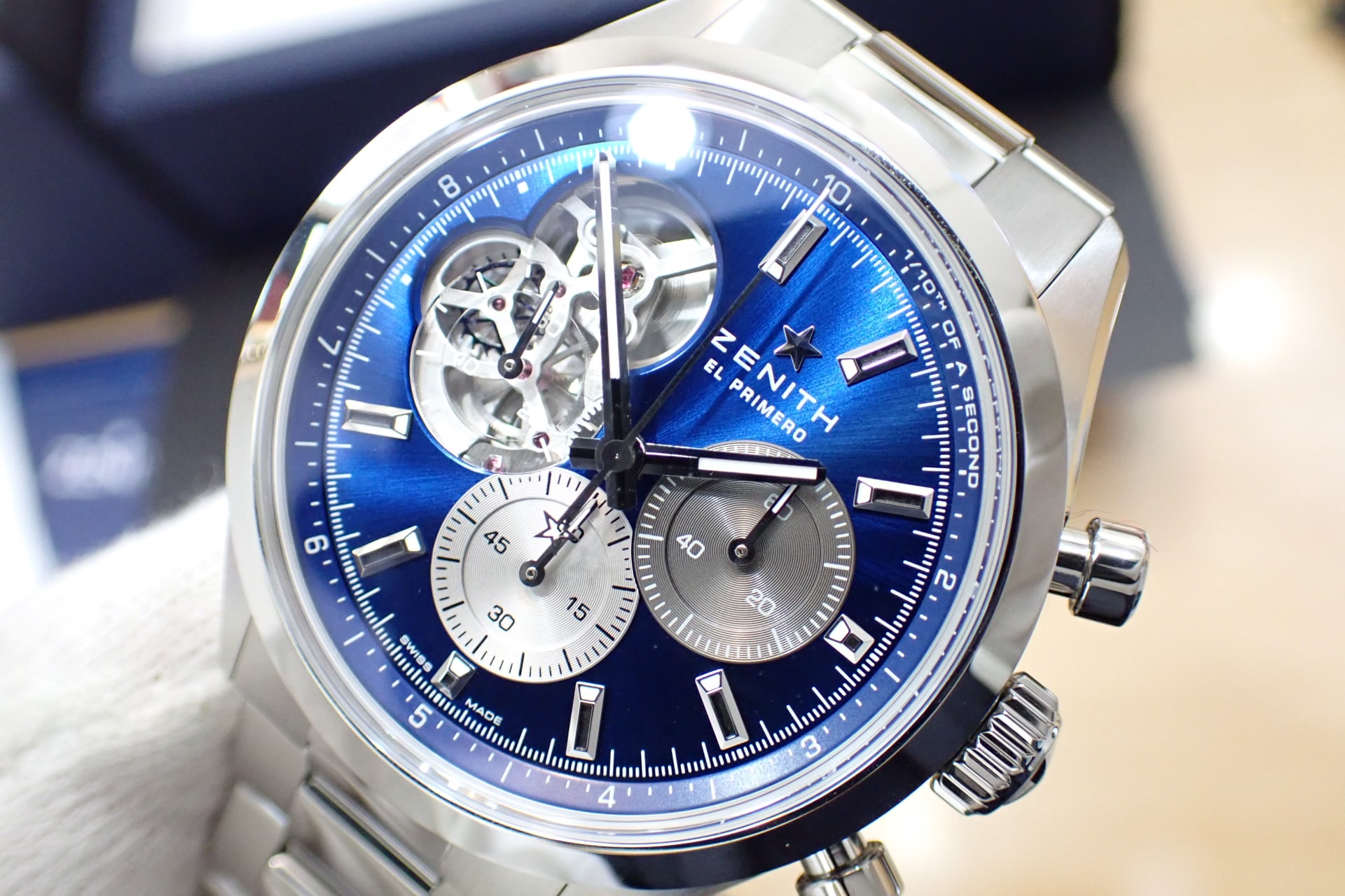 最終値引】中古品A【Zenith】ゼニス クロノマスター オープン