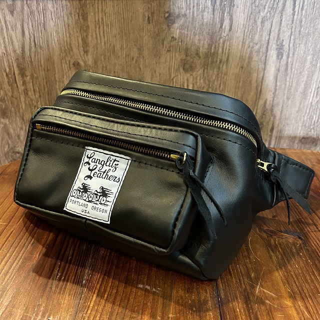 ラングリッツレザーズ レザーウエストバッグ アウトサイドポケット