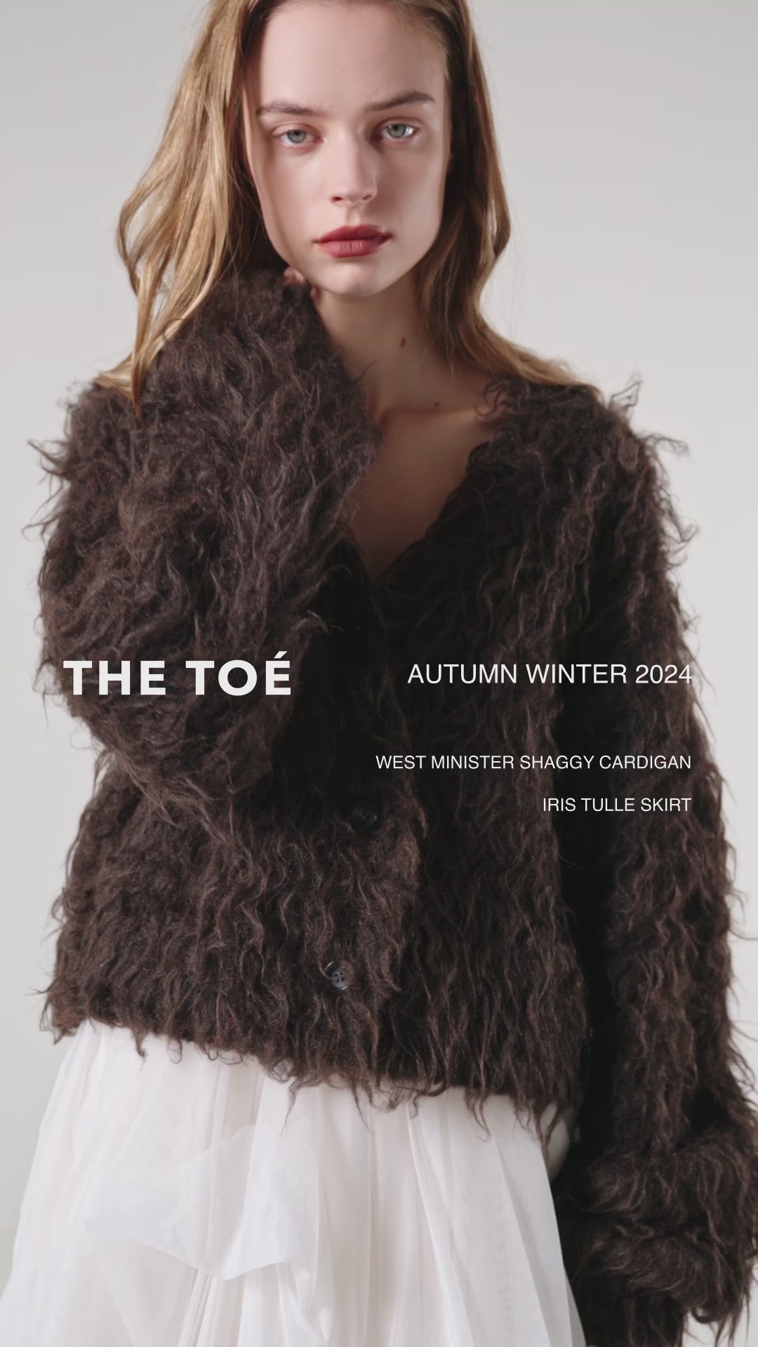 THE TOÉ ザトゥー Westminster shaggy cardigan