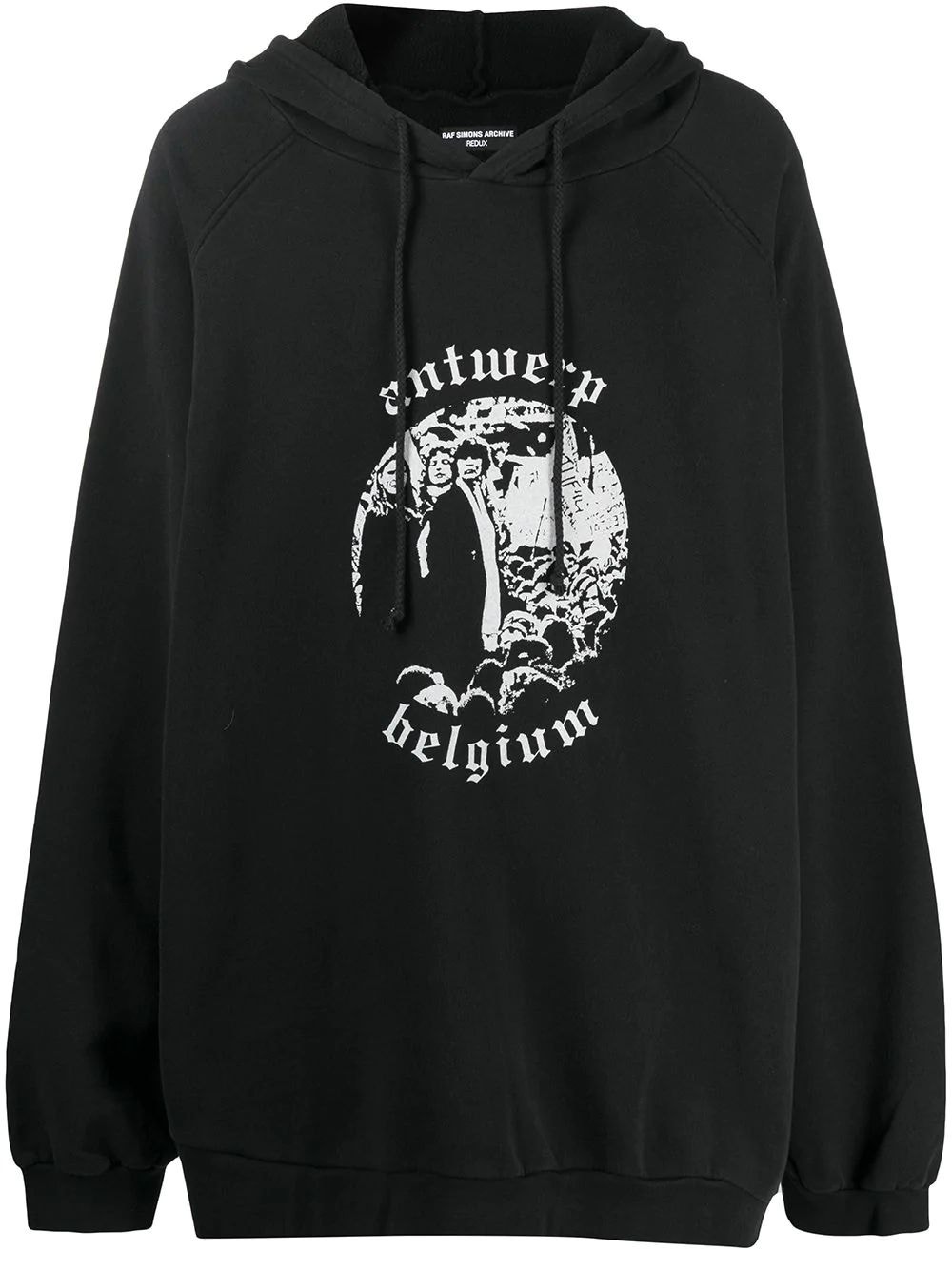 Archive Redux Oversized Antwerp Hoodie, Black | The Webster