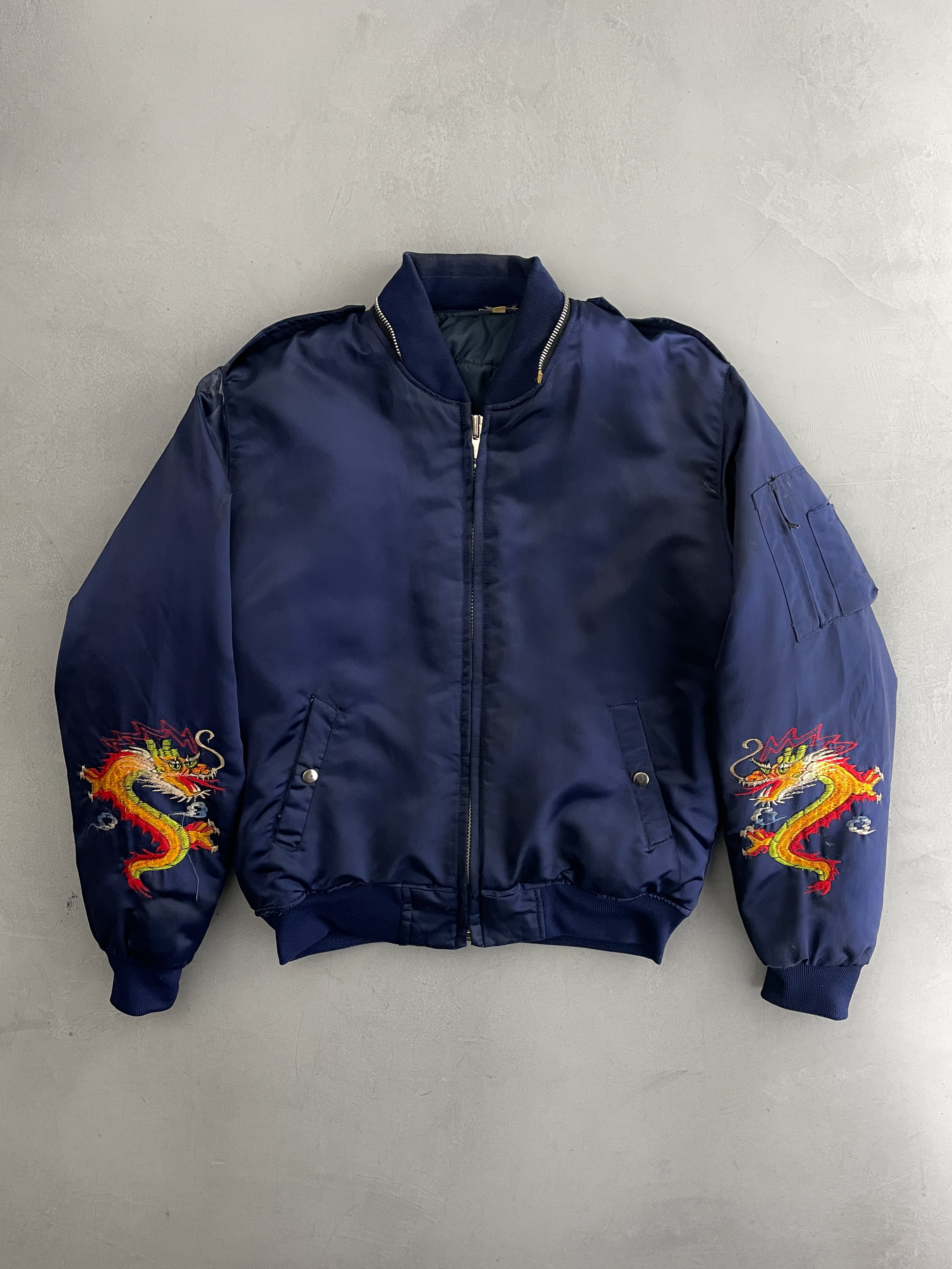 1980's Okinawa Japan Souvenir Jacket w Detachable Hood [L] – The