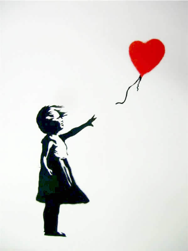 バンクシー Girl with Balloon の意味と解説 | The Art of Banksy
