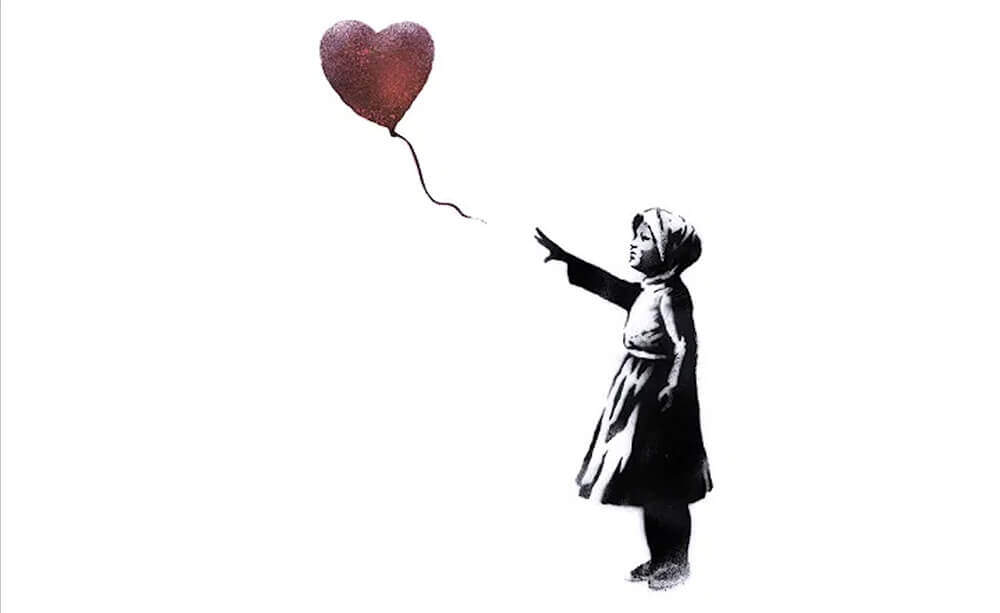 バンクシー Girl with Balloon の意味と解説 | The Art of Banksy
