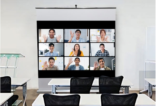 モバイル 自立型 プロジェクター スクリーン 16:10 80インチ マスク