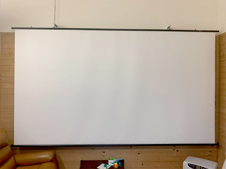 販売終了】|掛け軸 プロジェクター スクリーン 16：10 150インチ フル