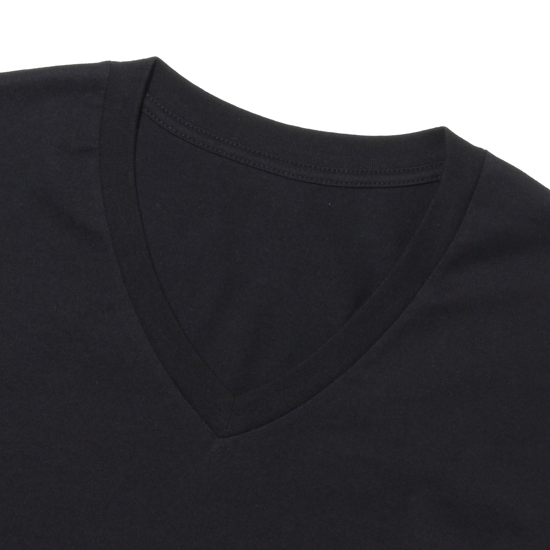 干場×サトシーノ コラボブランド】VネックTシャツ「T-4」#BLACK – THE BAR