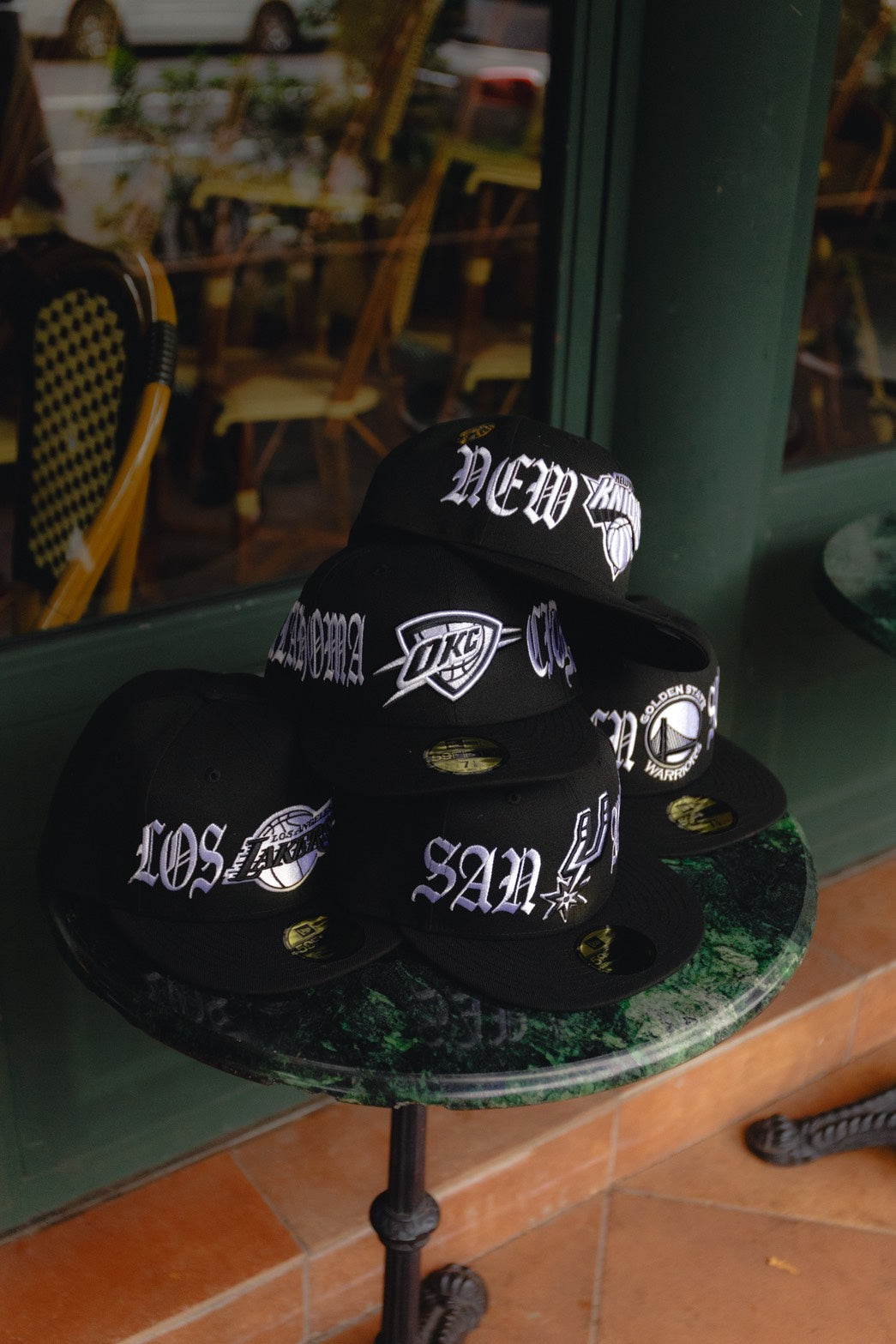 THE CAP 59FIFTY BLACK LETTER II ニューヨーク・ニックス