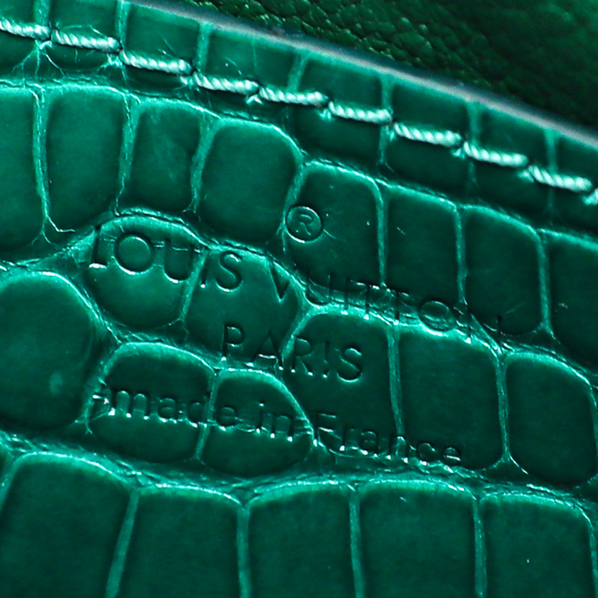 Louis Vuitton Emerald Green Alligator Mississippiensis Twist PM