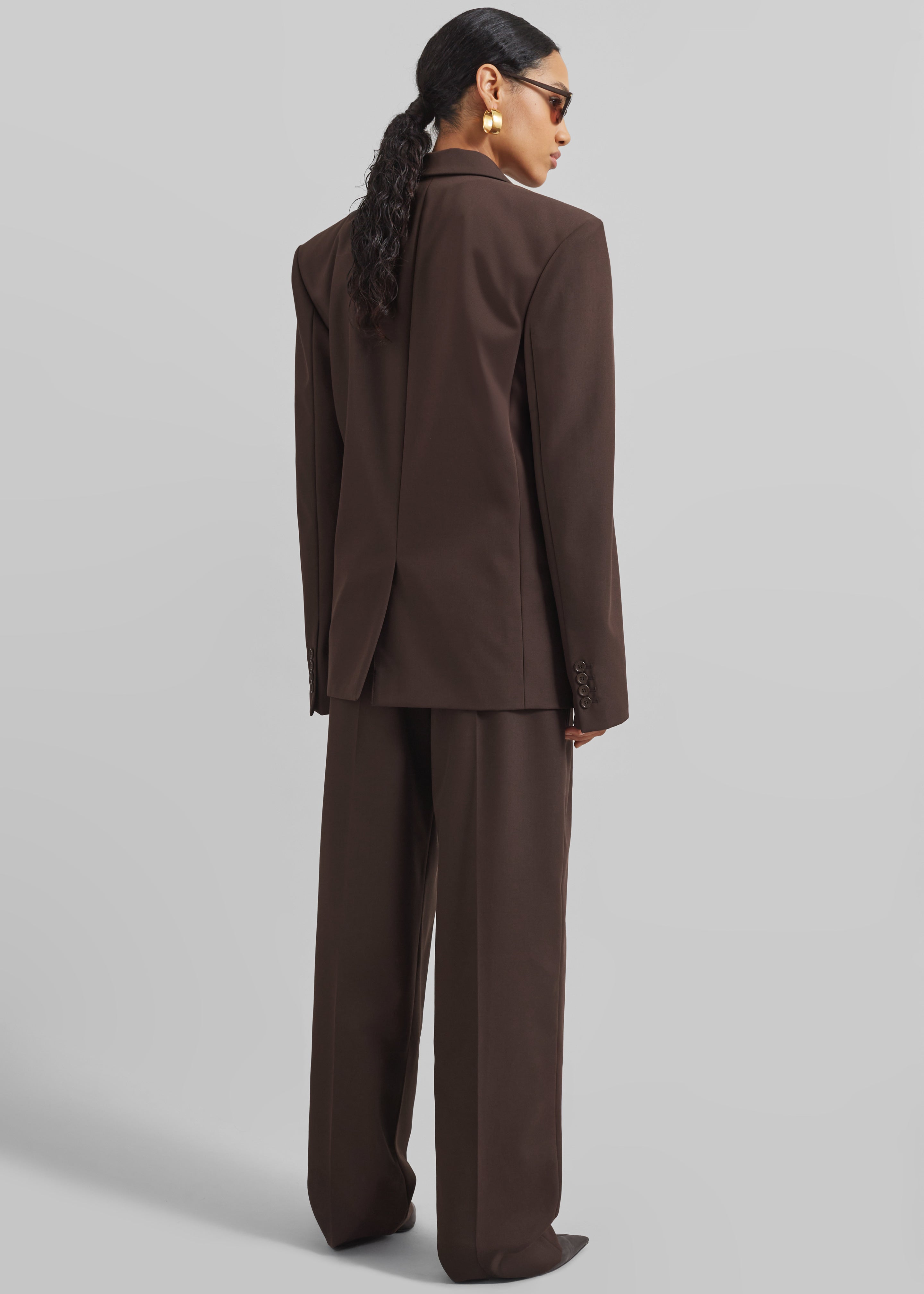Jun Blazer - Brown – The Frankie Shop