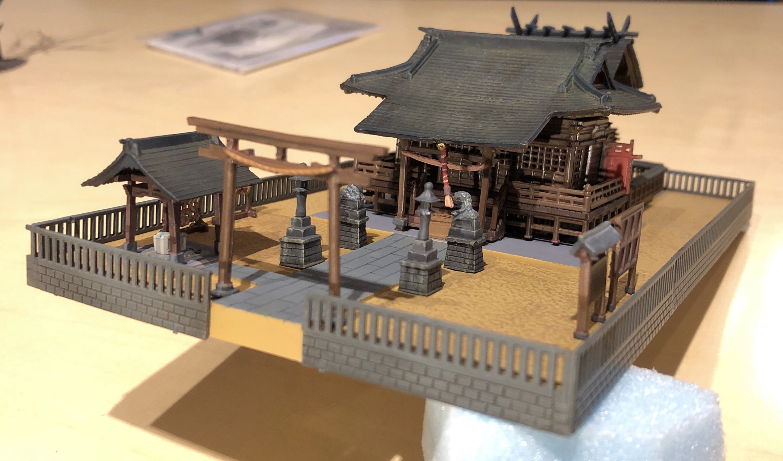 ジオコレ神社製作① 壁の塗り替え | ザ・ふくじんゲームズのブログ