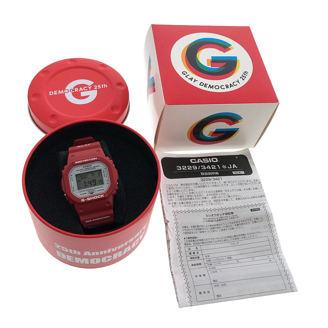 カシオ GLAY 25th Anniversary LIMITED G-SHOCK ”DEMOCRACY” DW-5600VT