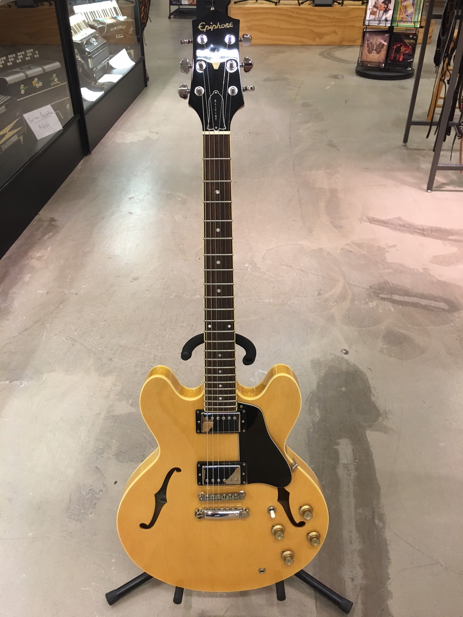 Epiphone Elitist ES-335 Natural Semi-Hollow Body – Guitar Outlet