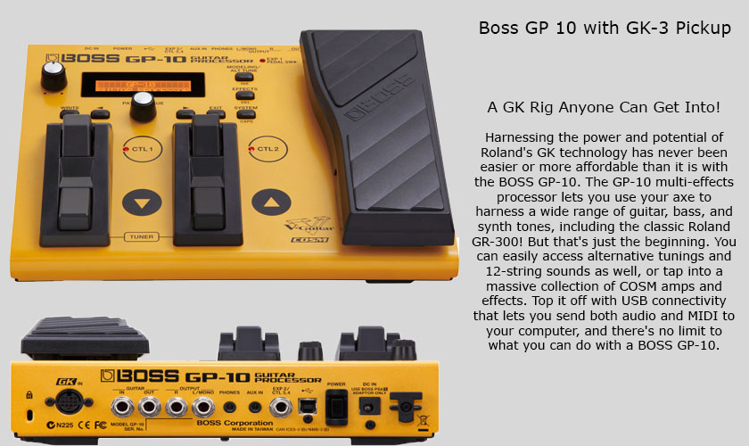 Boss GP-10 with GK-3 Pickup - The Guitar Store