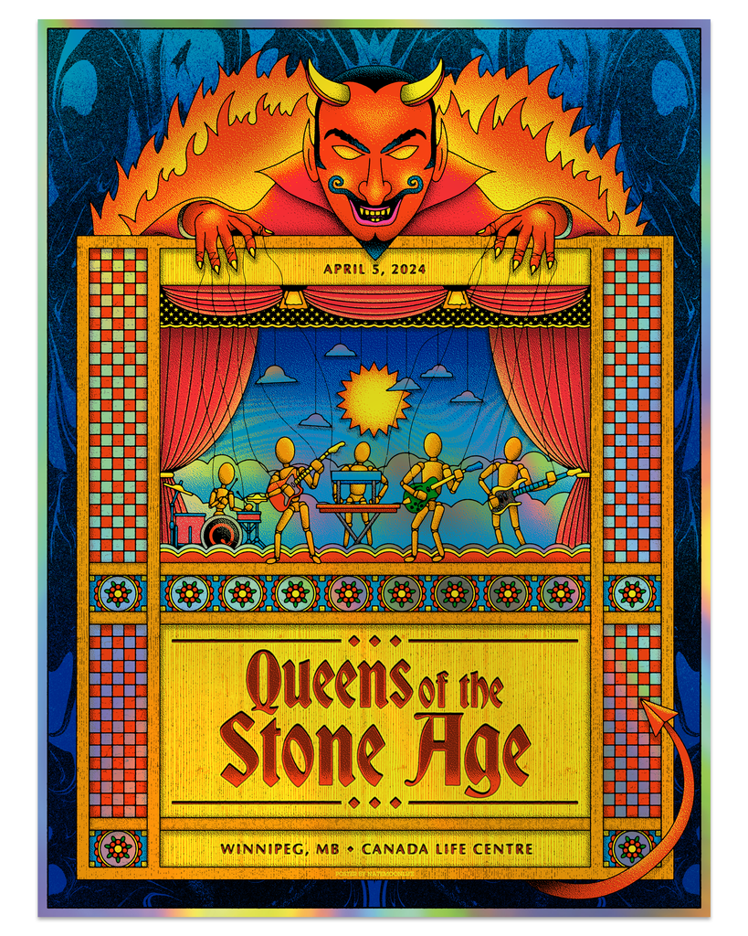 Queens of the Stone Age • Winnipeg 2024 • 18x24 screen printed
