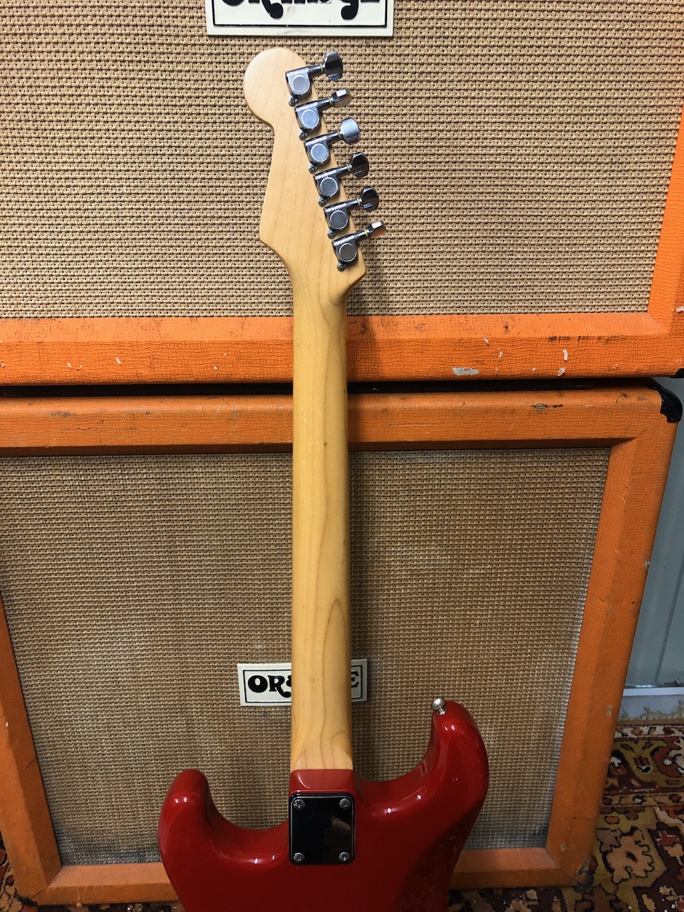 Vintage 1987 1988 Fender Stratocaster G Serial Red Japan Guitar -