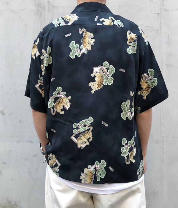 visvim/COPA SHIRT S/S TORA (SILK) (BLACK)