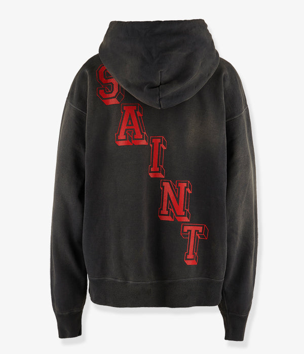 SAINT MICHAEL/HOODIE/ANGEL/BLACK