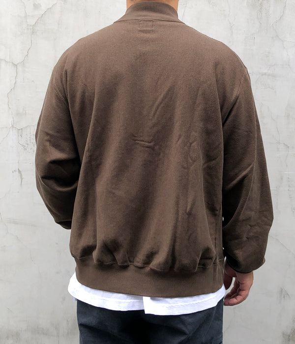 blurhms ROOTSTOCK/SOFT&HARD SWEAT SNAP CARDIGAN (KhakiBrown)