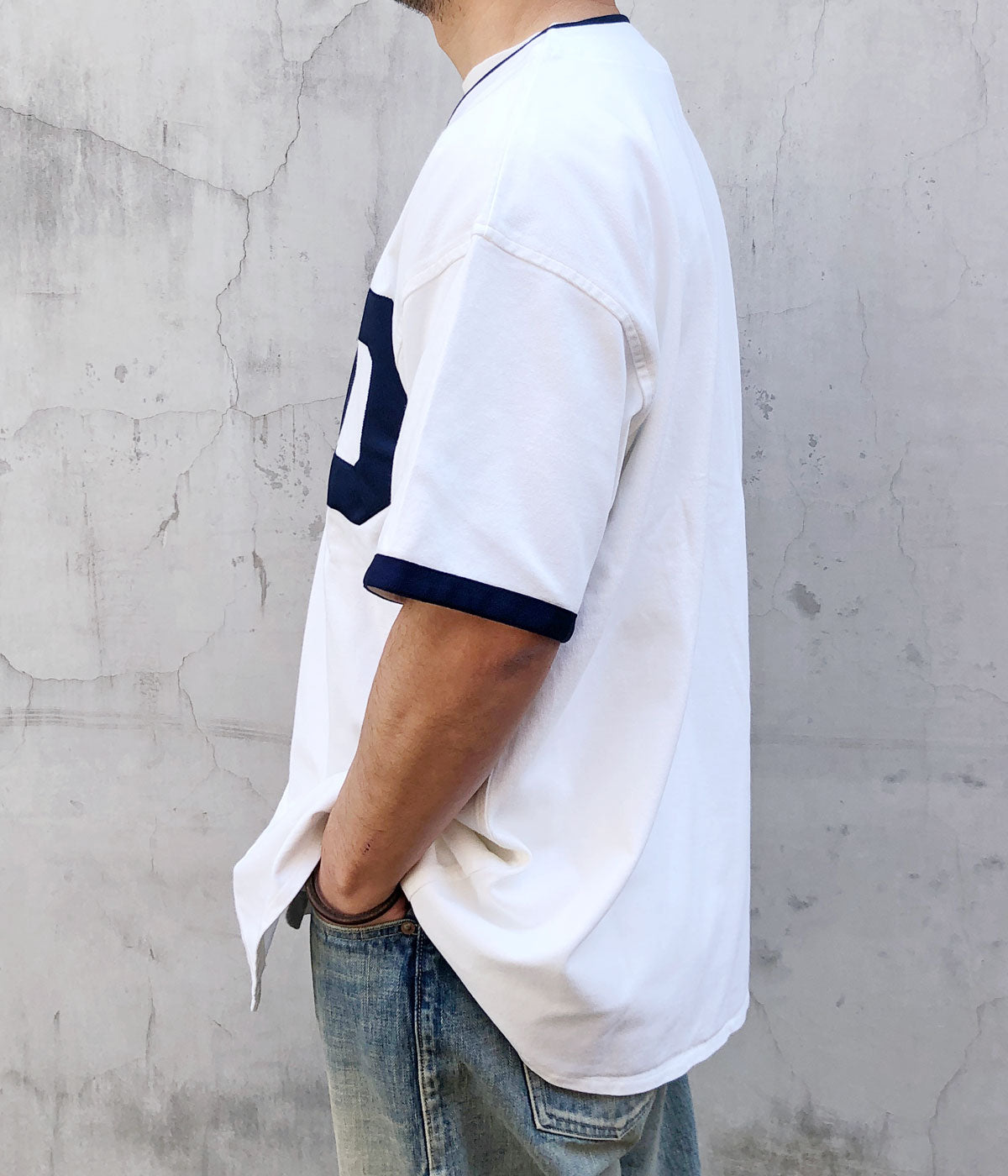 DESCENDANT/BLEEK BASEBALL JERSEY (WHITE)