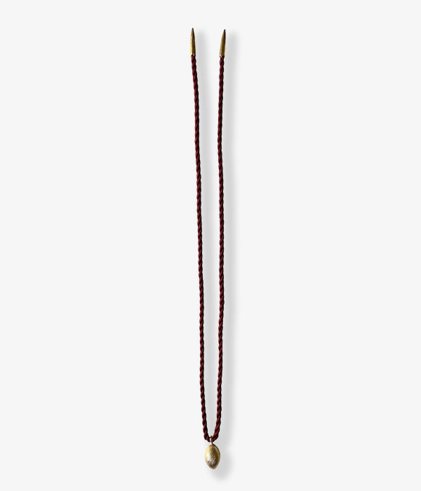 R.ALAGAN/TINY BRIDGET CHOKER(GOLD/RED BROWN)