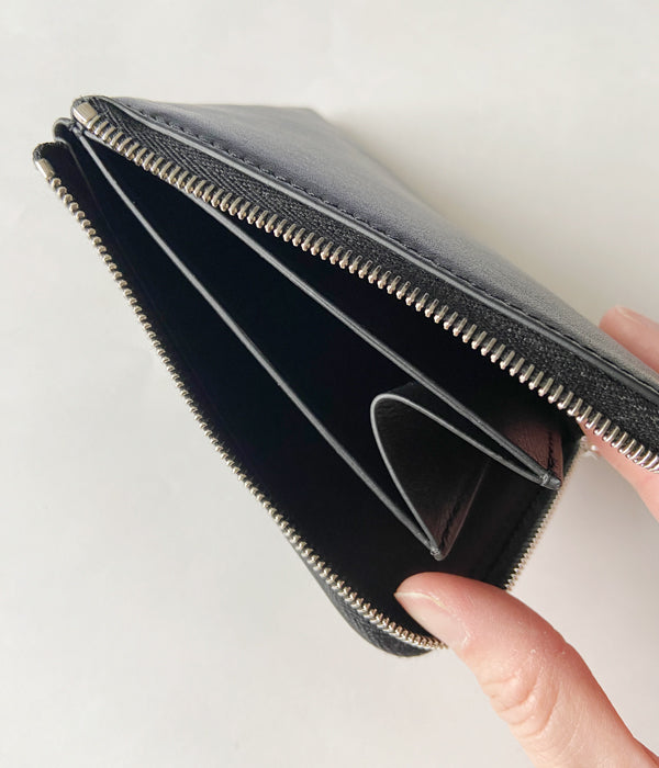 Aeta/L-SHAPED WALLET(BLACK)