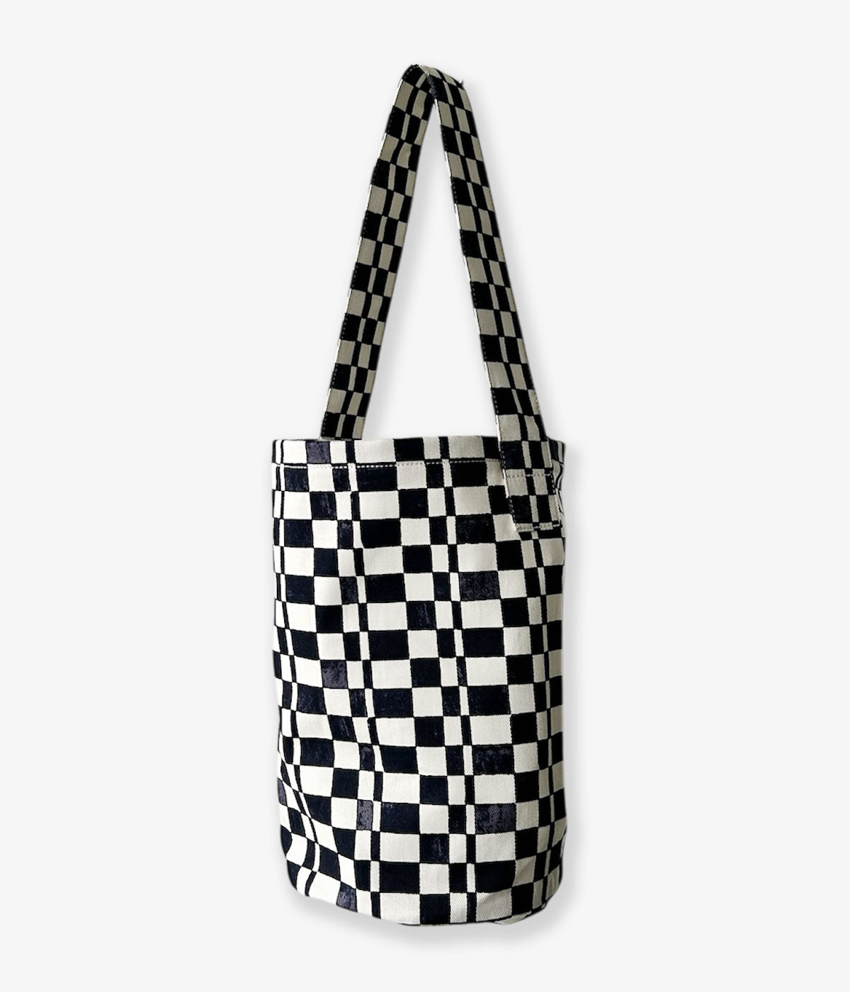 PHEENY/CHECKERED BUCKET TOTE BAG