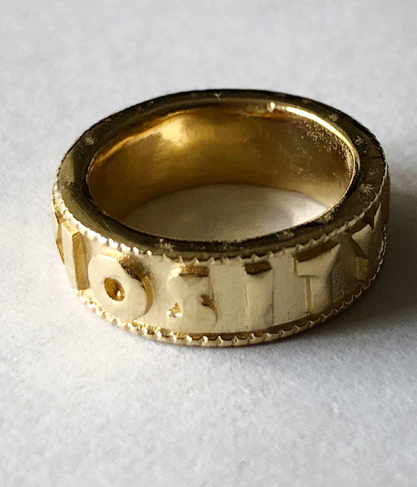 R.ALAGAN/ENGRAVED RING